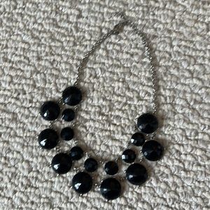 Black adjustable statement necklace